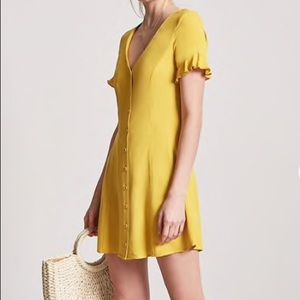 Forever 21 ⭐️ Button Down Front Shift Dress